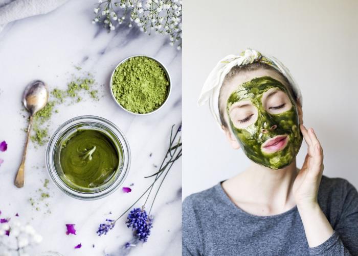 en naturlig ansiktsmask med honung och matcha grönt tepulver för en renande och närande effekt, vad är fördelarna med matchapulver