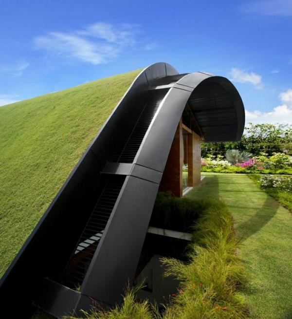 grönt tak-samtida-arkitektur-och-bioklimatiska-idéer