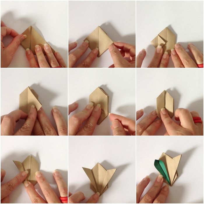návod na origami na výrobu malých ozdobných králikov, ktoré budú ozdobou originálneho dekoratívneho mobilu