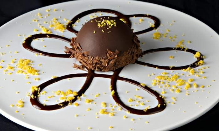 Vynikajúca prezentácia dezertného taniera DIY nápad na čokoládovú inšpiráciu