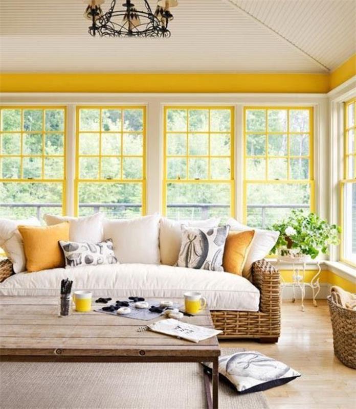 veranda-en-kit-castorama-with-Yellow-wall-and-السقف-in-floor-windows- كبيرة