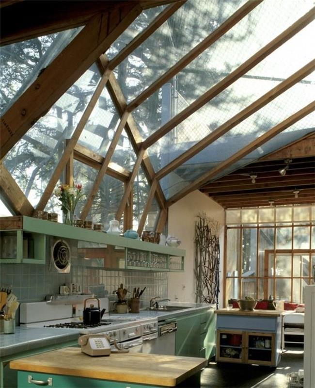 سقف زجاجي للمطبخ فيلوكس سقف نافذة للمطبخ الحديث